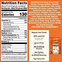 Cheetos Baked Crunchy Cheese Flavored Snack - 7.625oz